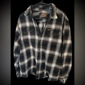 Orvis Men’s Heavyweight Plaid Button-Up Shirt – Size L